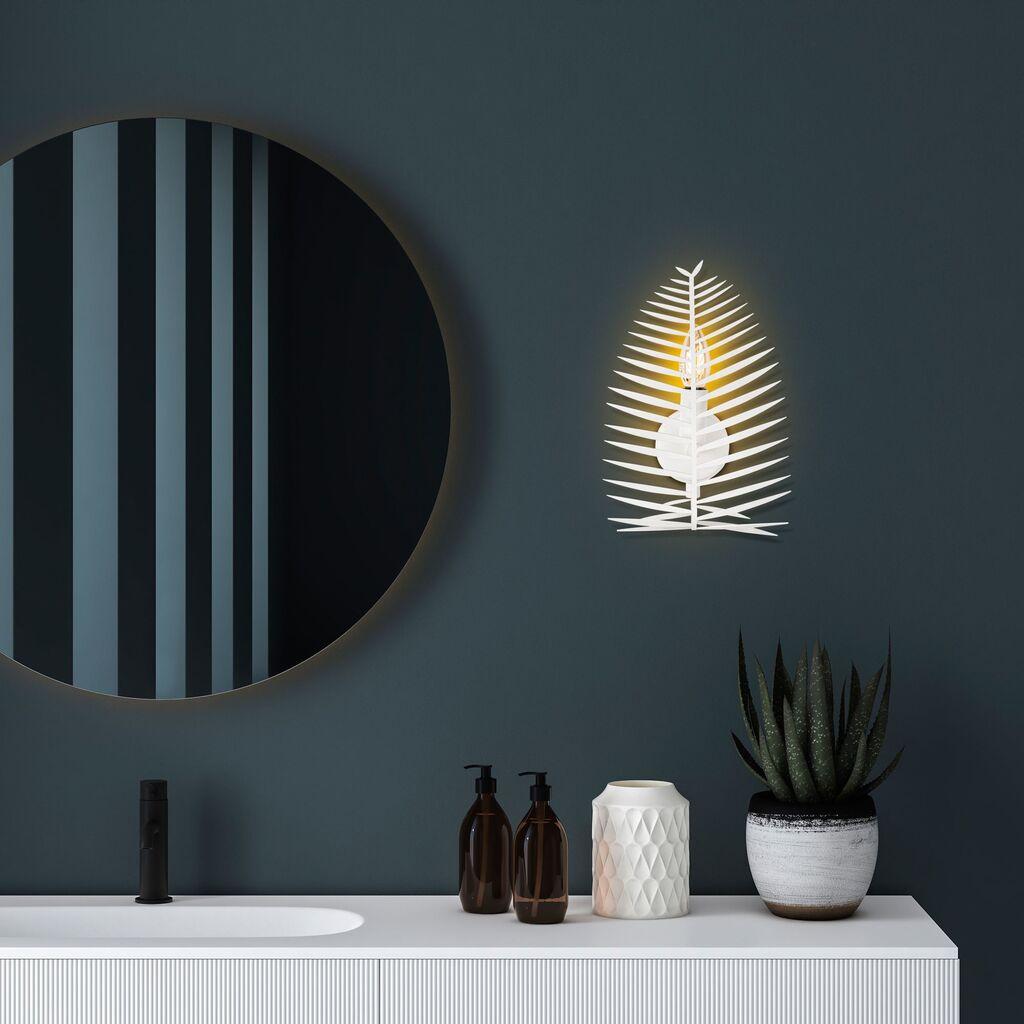 Opviq Zidna lampa Leaf-15323, 20x30x8cm, IP20, Bijela