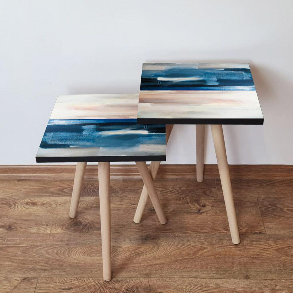 Hanah Home set stolića za kafu 2Shp106, 2 dijela, šareni