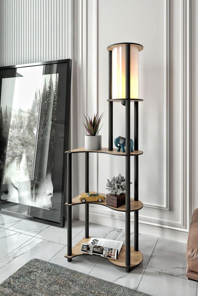 Opviq podna lampa KS-11119, 17x140 cm, IP20, bež-crna