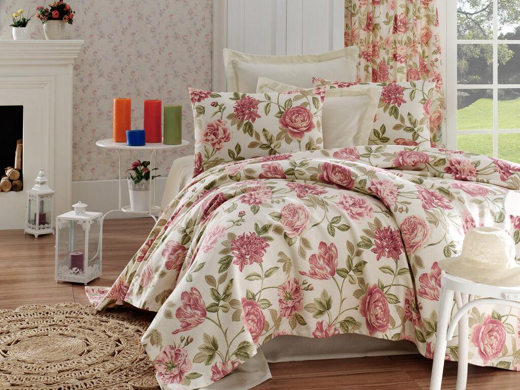 L'essentiel Maison Set prekrivač i jastučnice Care, 200x235 cm, ružičasta