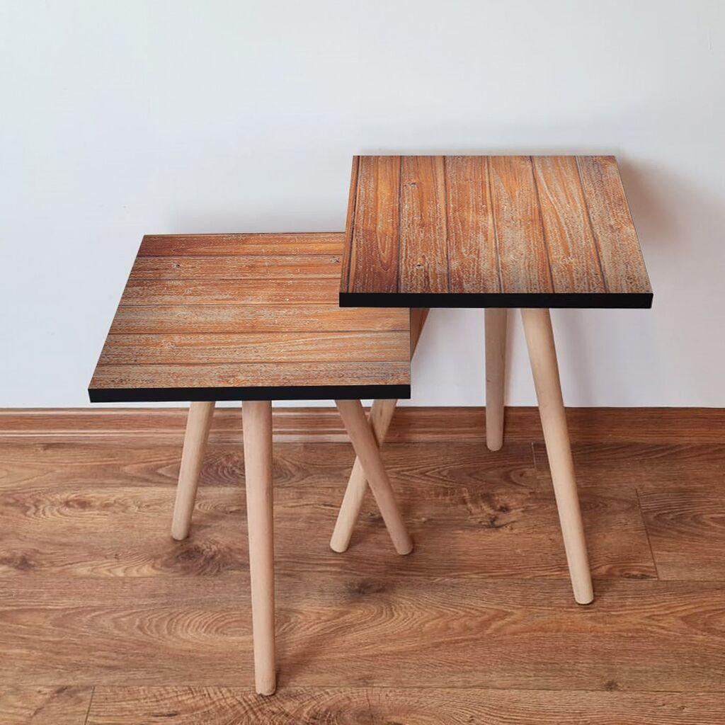 Hanah Home set stolića za kafu 2Shp40, 2 dijela, šareni