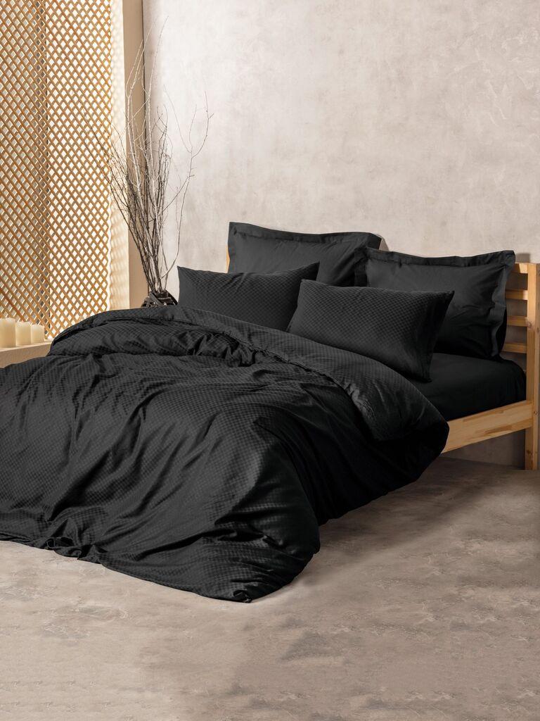 L'essentiel Maison set posteljine Plaid, 200x220 cm, crna