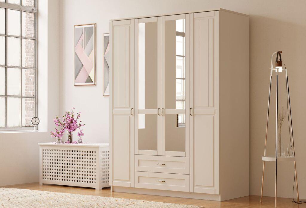 Hanah Home Ormar Rb-121-01, 140x210x52 cm, Bež