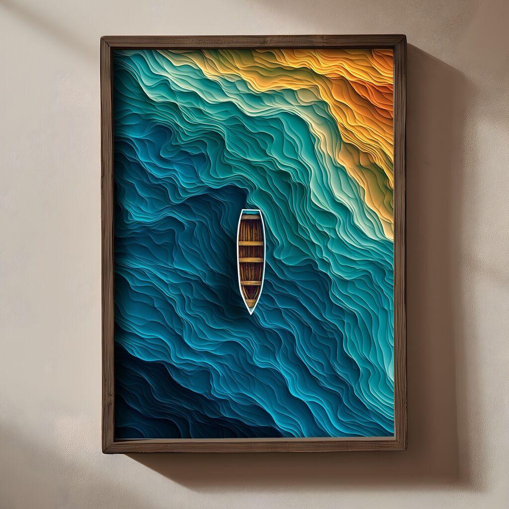 Zidna slika TUN077-L, 35x47x2cm