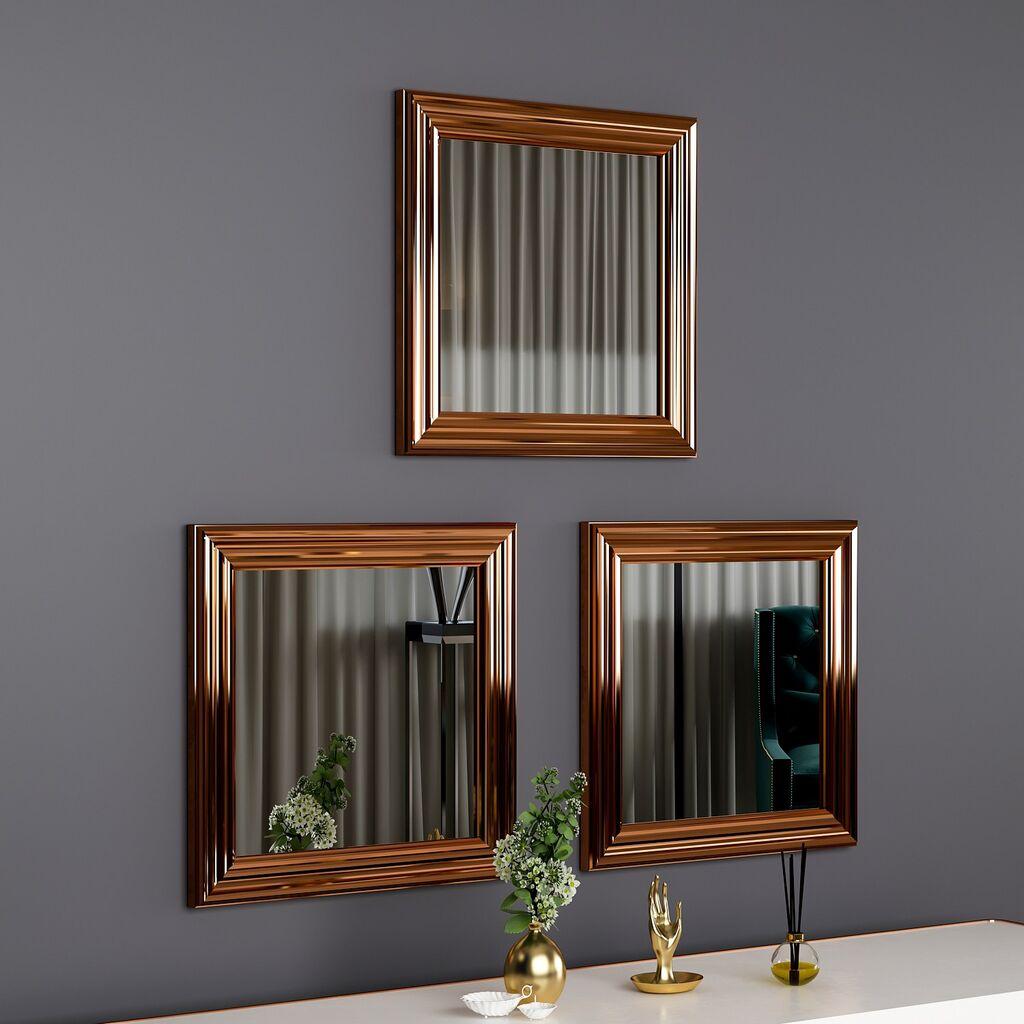 Hanah Home Set od 3 ogledala Otto, bronza