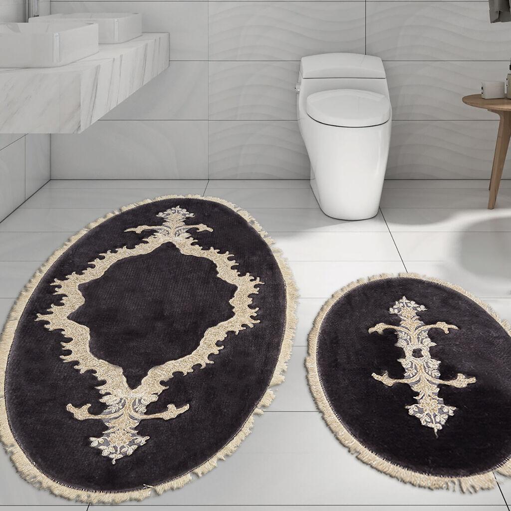 L'essentiel Maison Set od 2 kupaonska tepiha Antracit
