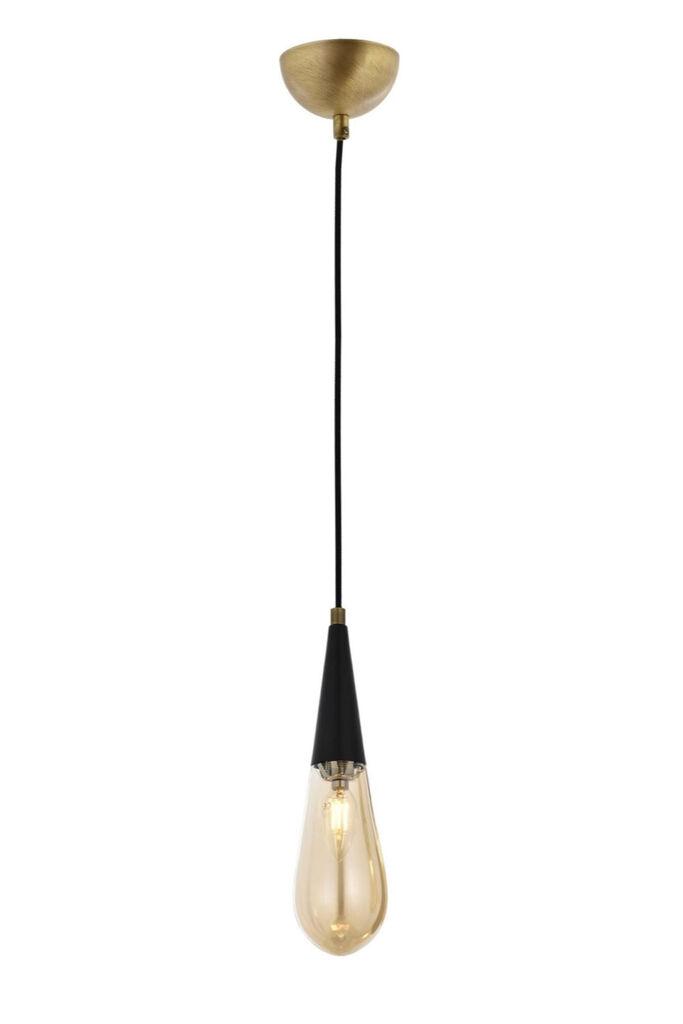 Opviq Luster AV-4236-1E, 90x10cm, IP20, 220V-240V, Zlatno-crna boja