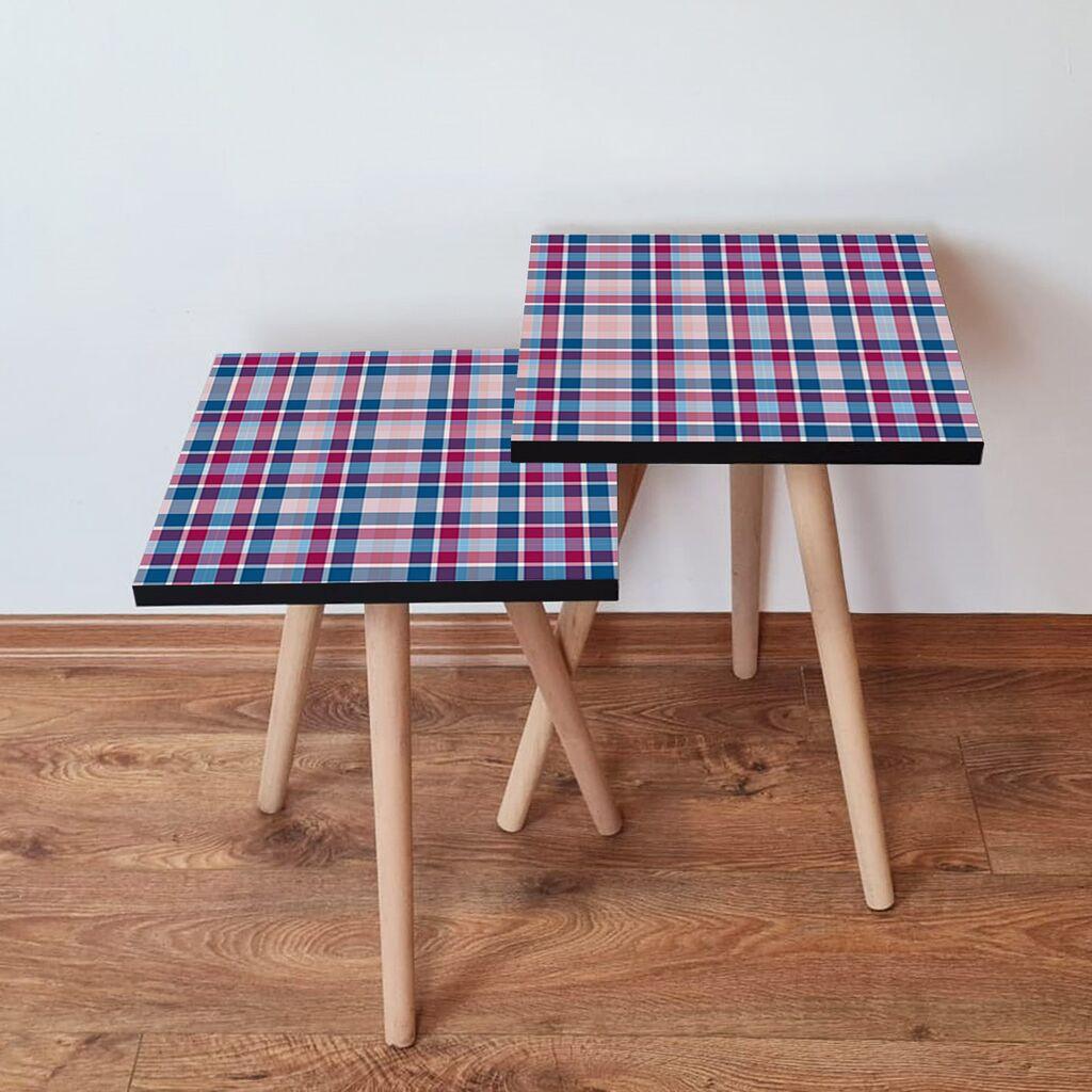 Hanah Home set stolića za kafu 2Shp382, 2 dijela, šareni