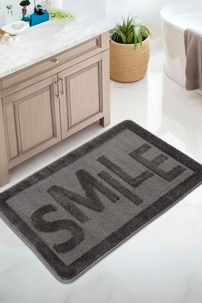 L'essentiel Maison Smile prostirka za kupatilo, 60x100 cm, antracit