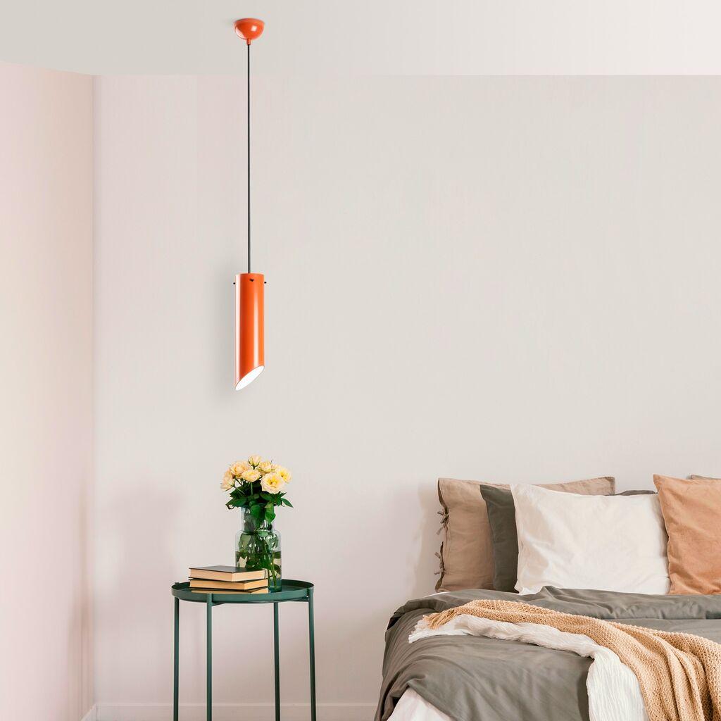 Opviq luster Kesikboru, 37-114cm, O8 cm, narandžasta