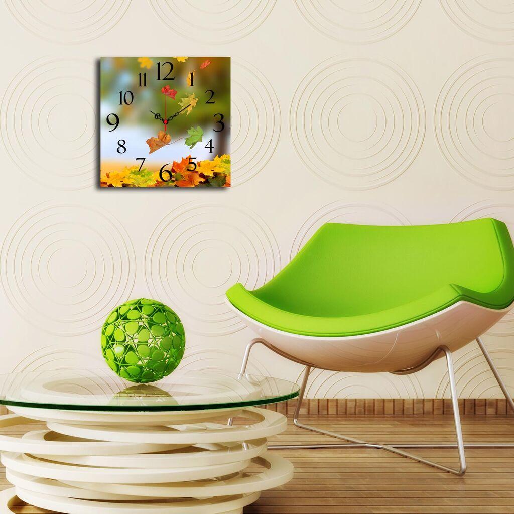 Zidni sat od MDF-a Wallity 40x40cm, šareni