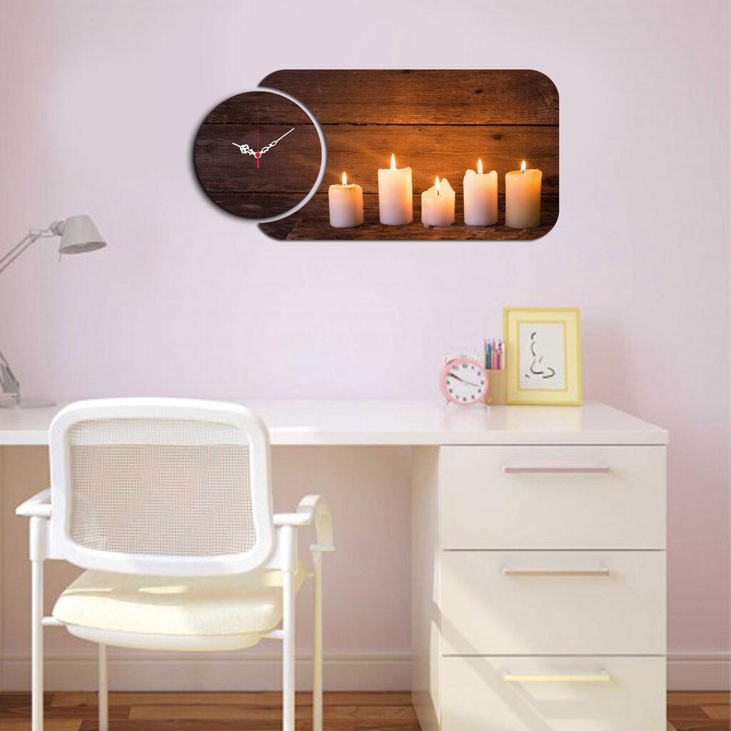 Zidni sat Wallity YMS-32, 68x32 cm, 2 dijela