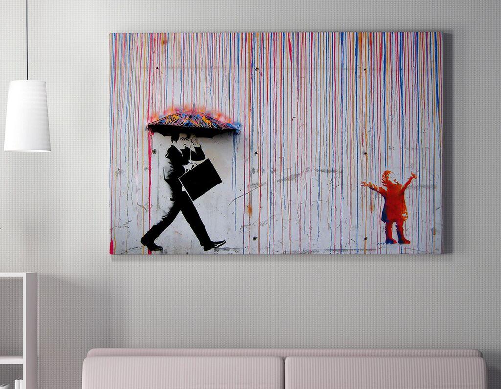 Wallity slika s motivom šarene kiše 50x70 cm