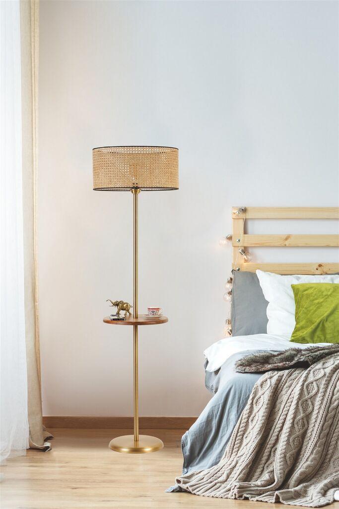 Opviq Podna lampa Mercan, 160 cm E27, Zlatna boja