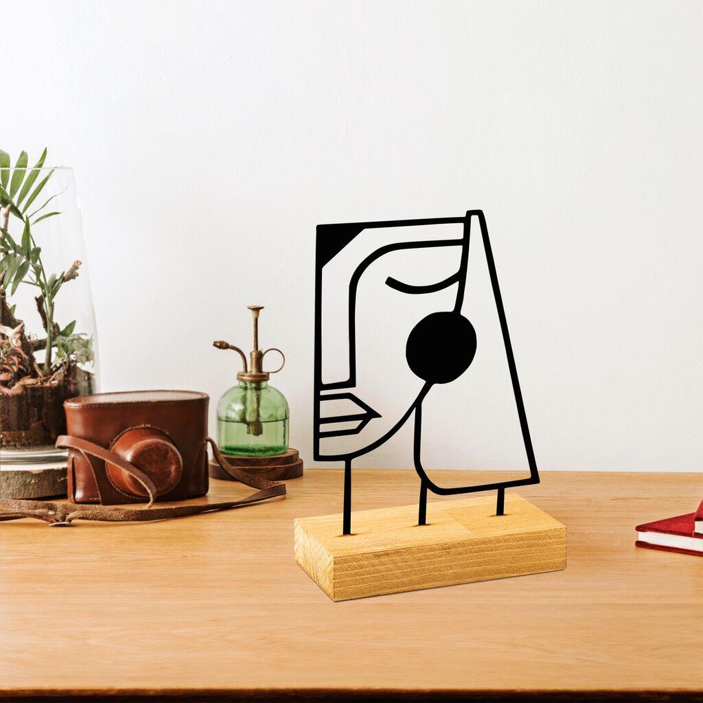 Aberto Design Serenity dekorativna figura, 26x8x17 cm, crna