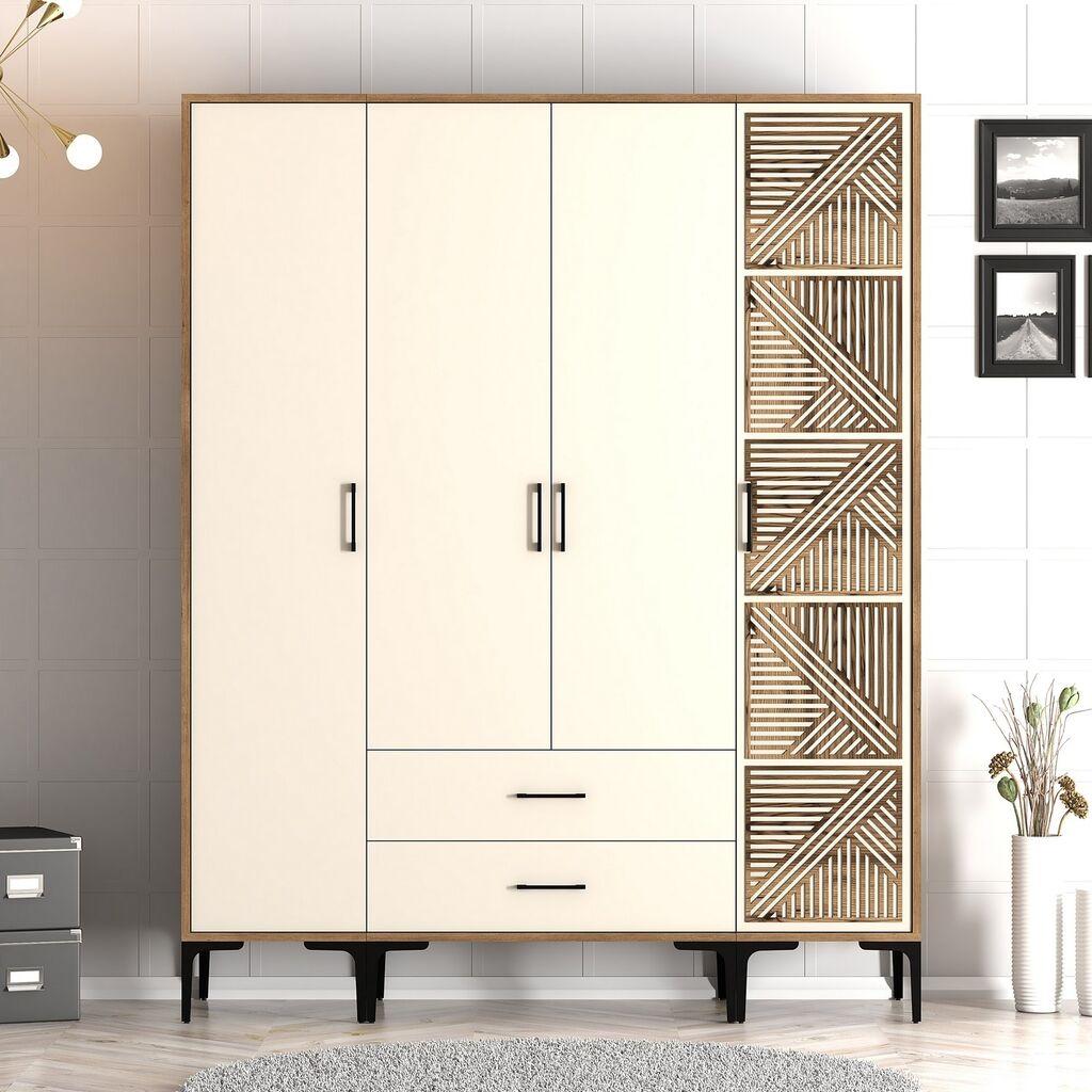 Hanah Home Ormar Kumsal STP, 160x201,4x47,5 cm, Krem