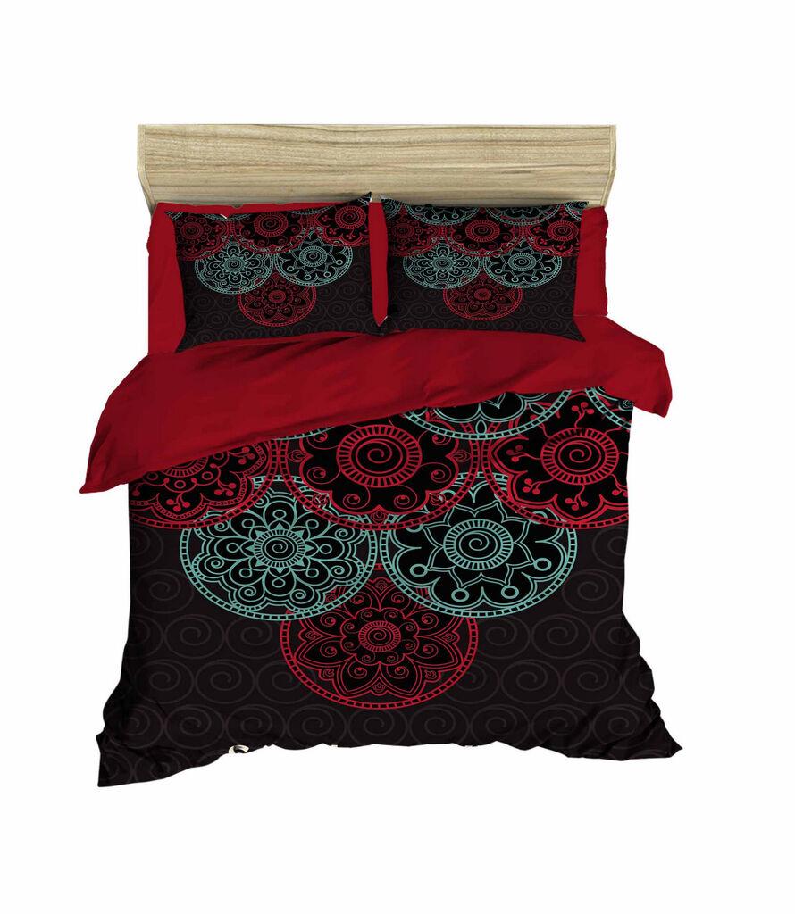 L'essentiel Maison set posteljine 462, 200x220cm, crna i crvena