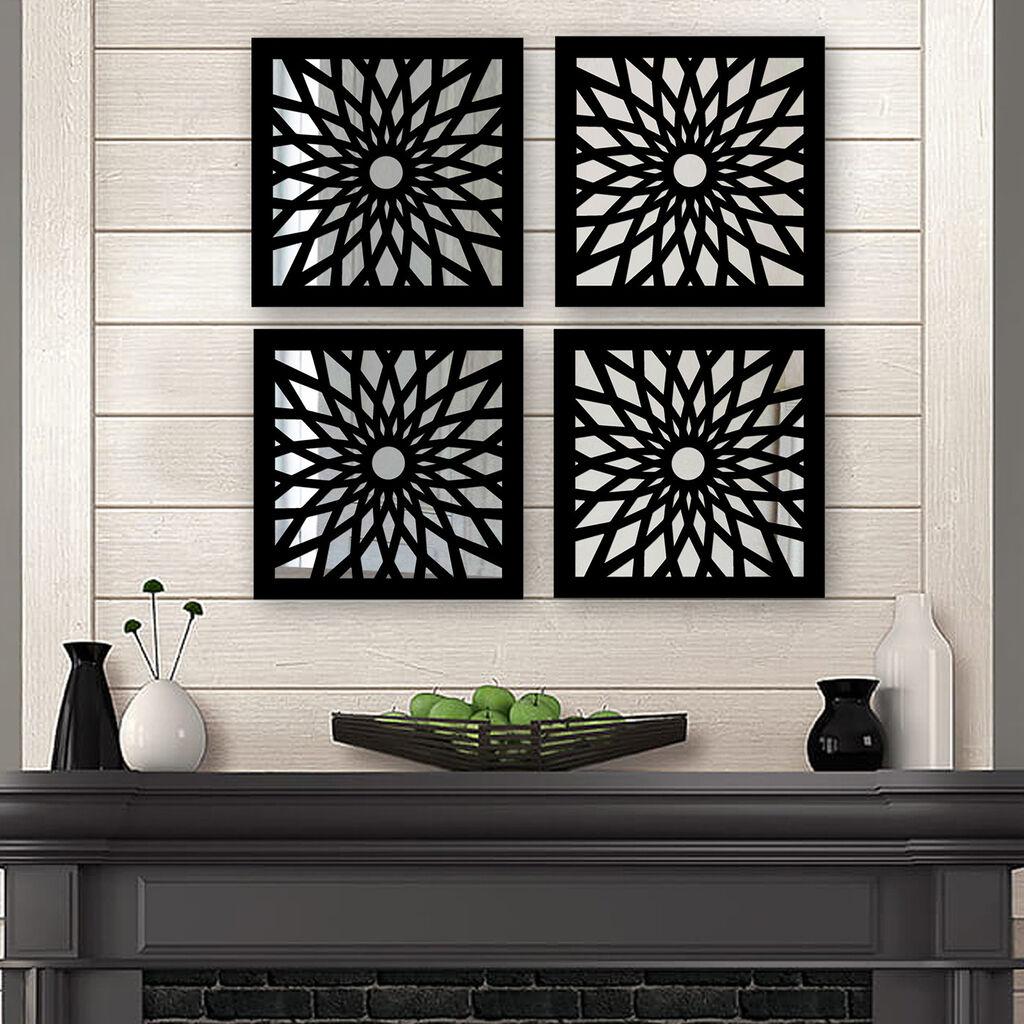 Set ogledala Wallity SYH1310951444, crni