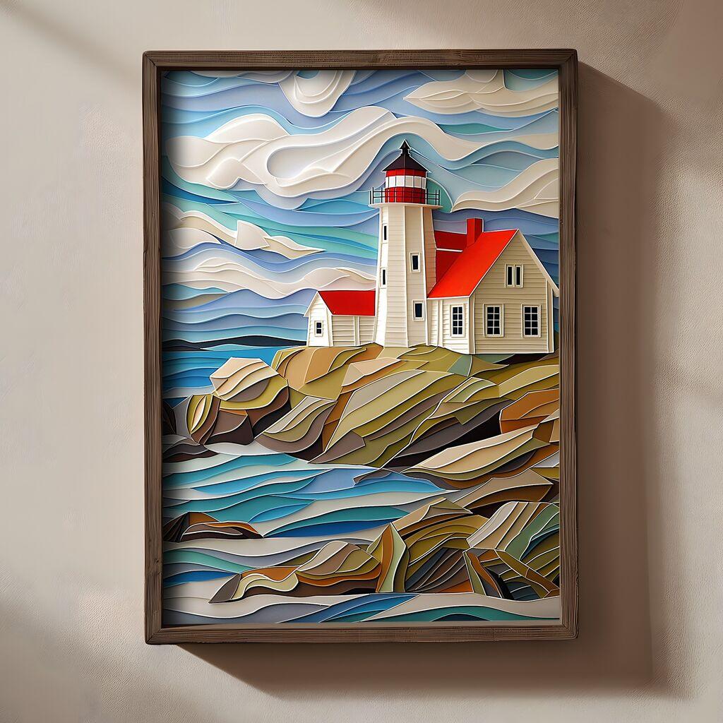 Zidna slika TUN010, 35 x 47 x 2 cm