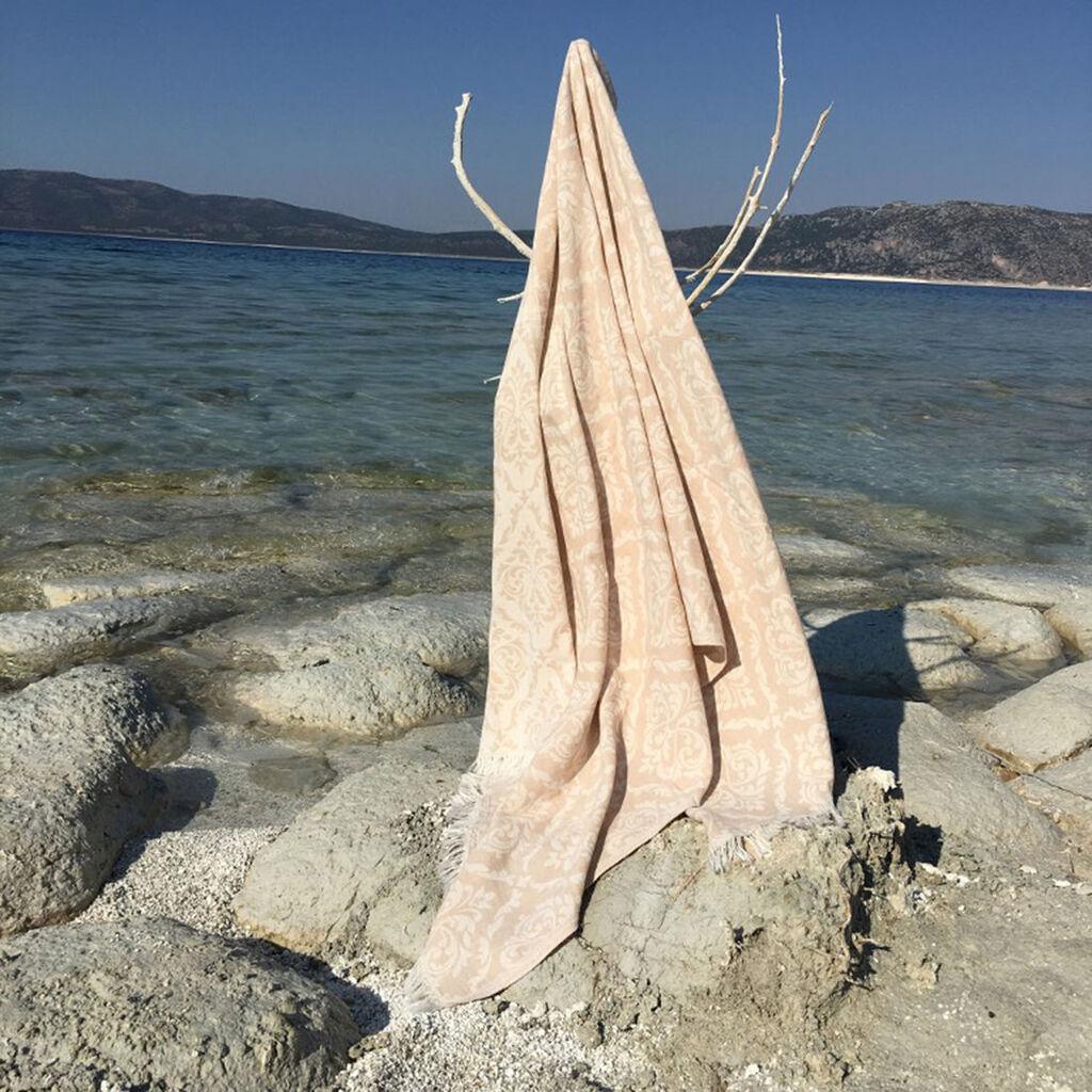 L'essentiel Maison Peškir za plažu 90x170cm Bež-bijeli