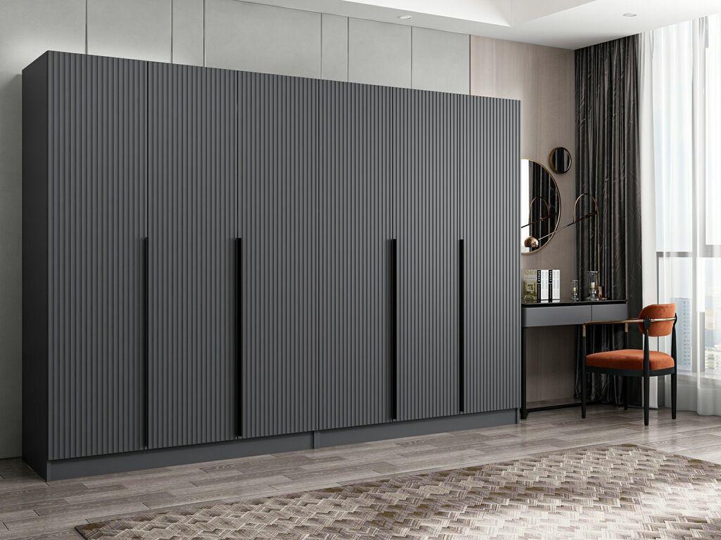 Hanah Home Ormar Kale Plus-7777, 270x210x52 cm, Antracit