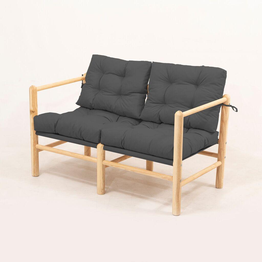 Hanah Home Vrtna klupa MYG04, 110x86x51 cm, Antracit