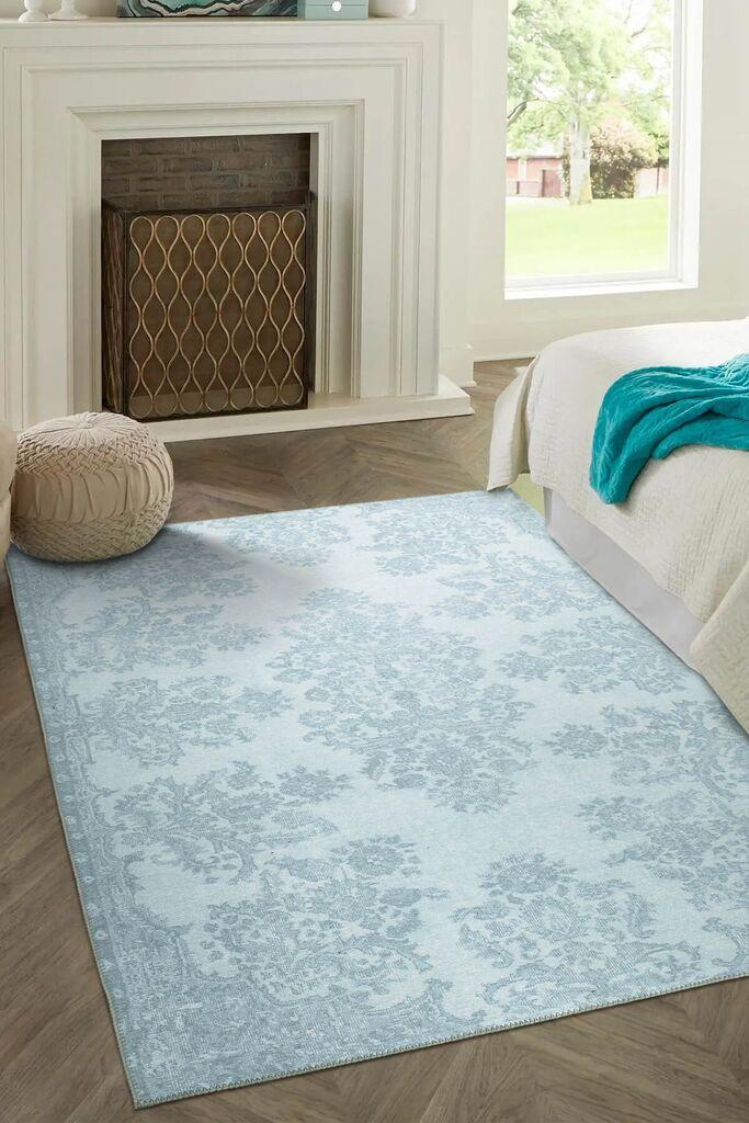 Conceptum Hypnose tepih Folk Chenille 21, 75x150cm, svijetloplava