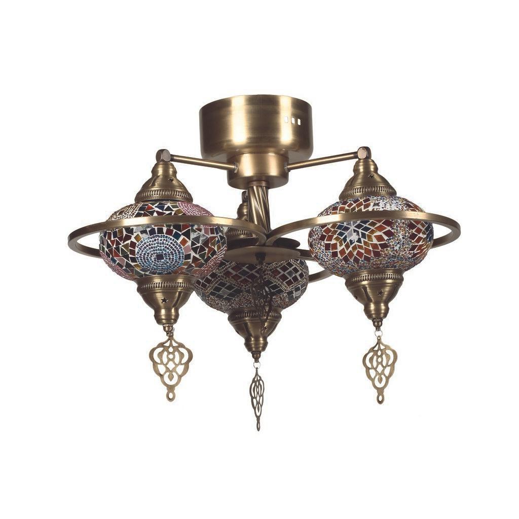 Opviq luster metalni vitraž 846STL1737, bronza