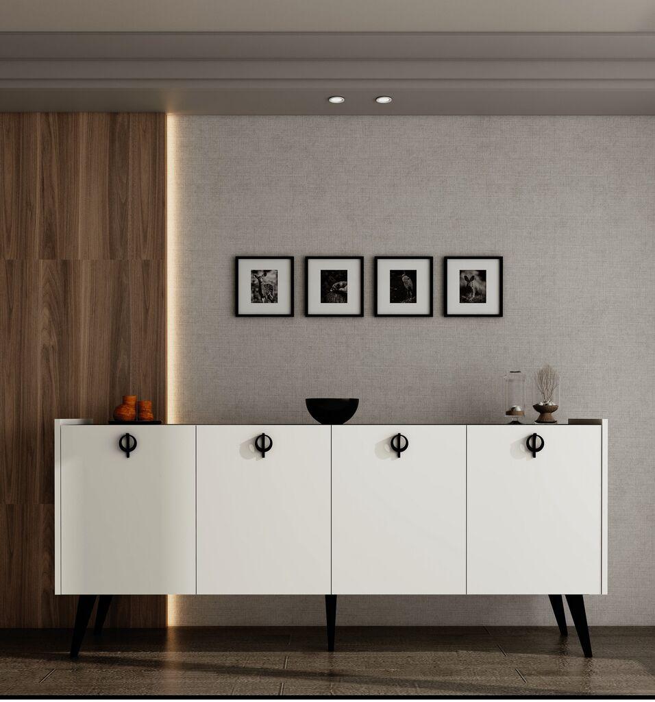 Hanah Kućna konzola Ay Tasi Kaya, 180x79x40 cm, bijela