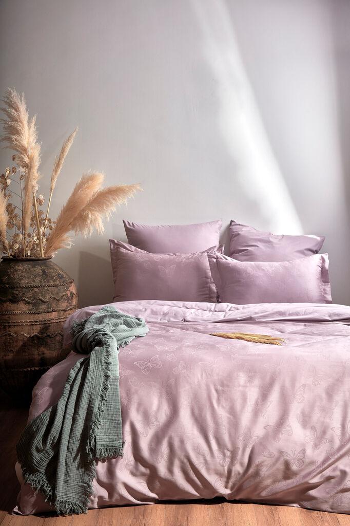 L'essentiel Maison set posteljine Kelebek, 200x220cm, ljubičasta