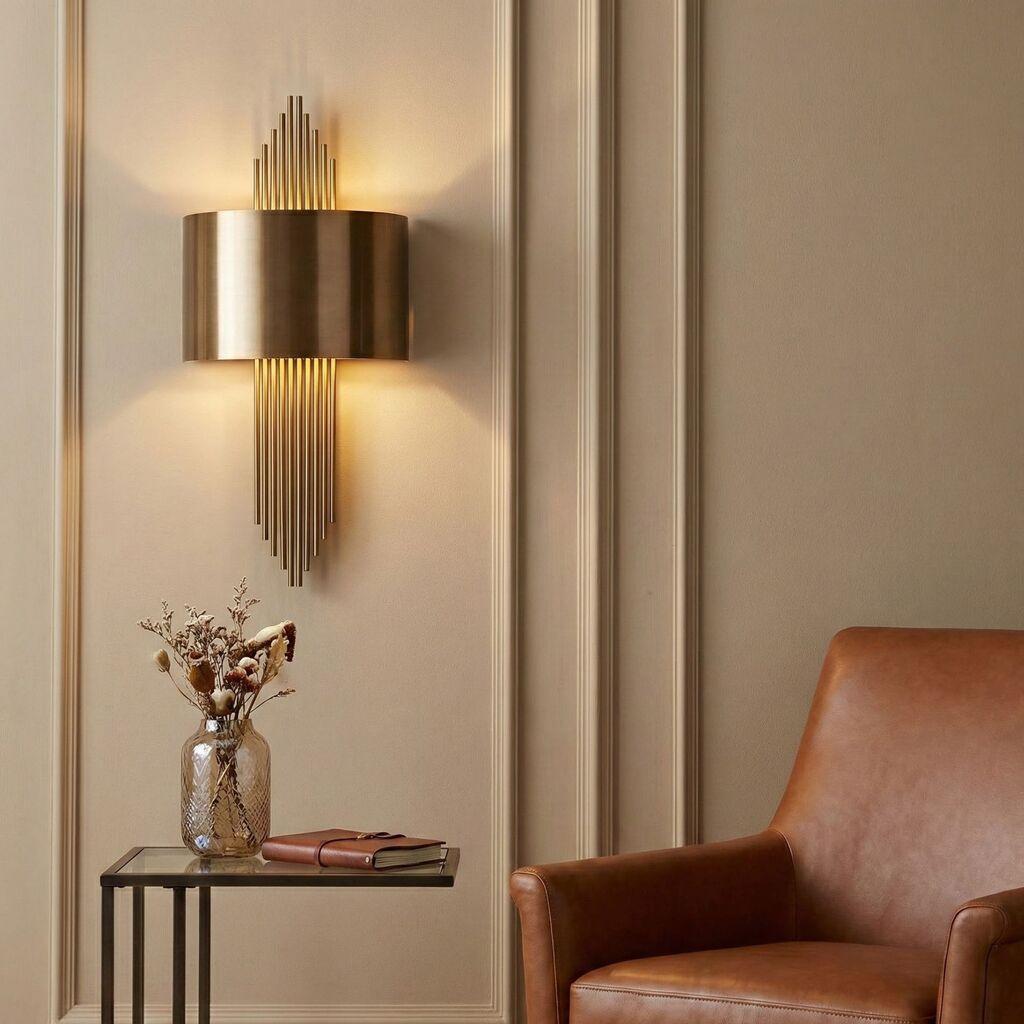 Opviq 619 A Zidna lampa, zlatna