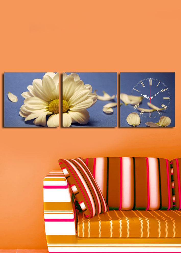 Zidni sat Wallity 3P2828CS-1, 90x28 cm, 3 dijela