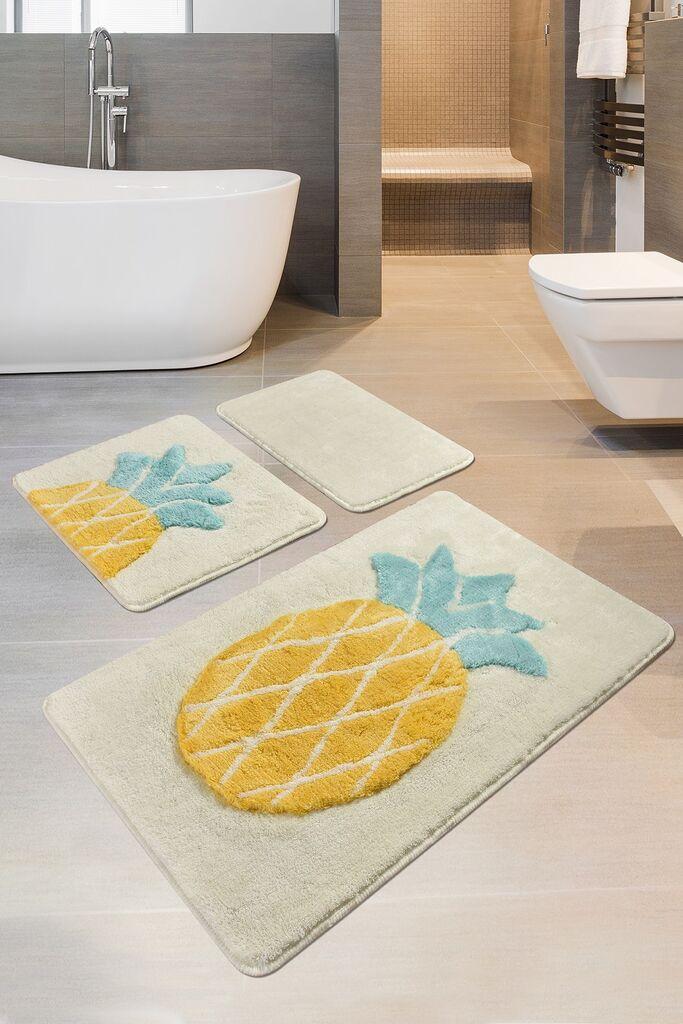 L'essentiel Maison Set od 3 kupaonska tepiha Colorful