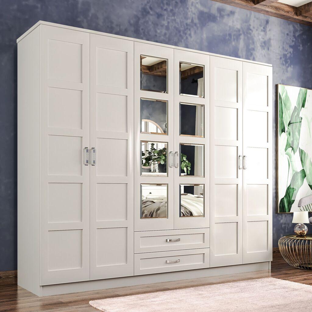 Hanah Home Ormar Rb-053, 210x210x52 cm, Bijeli