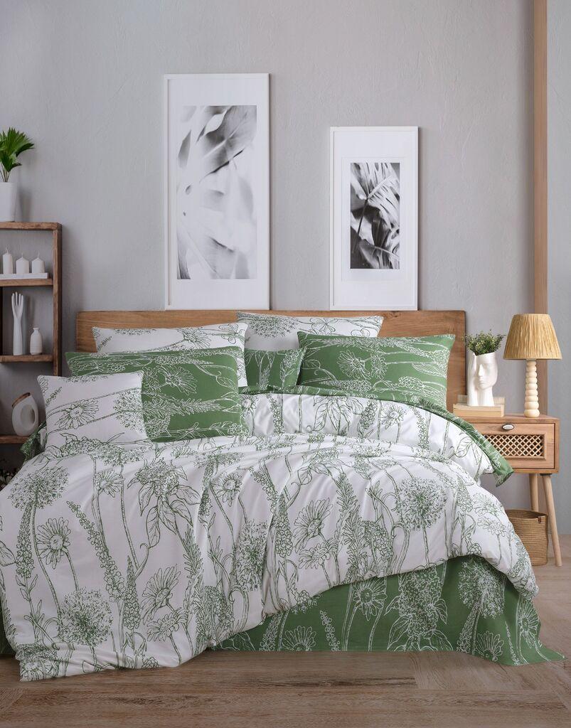 L'essentiel Maison set posteljine Lara, 160x220cm, zelena
