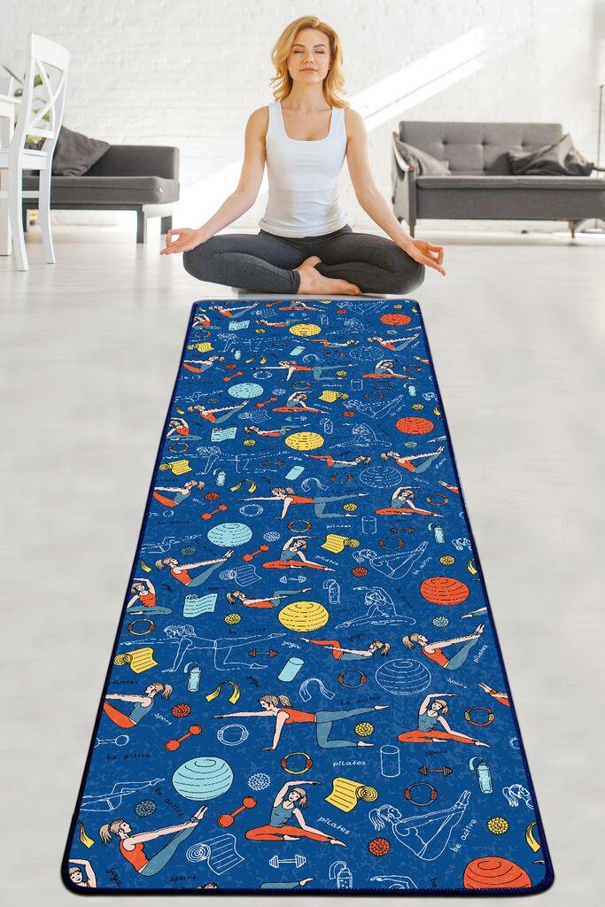 Prostirka za jogu Vital and Vivid Be Active, 60x200cm, šarena