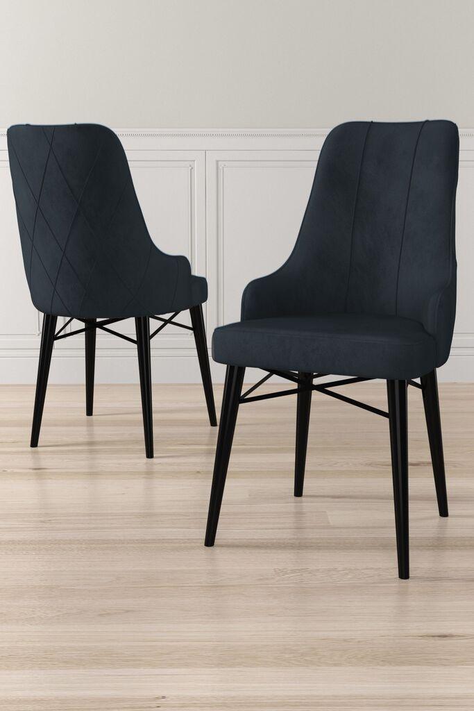 Hanah Home Neta set stolica, 46x95x42 cm, 4 dijela, antracit-crna