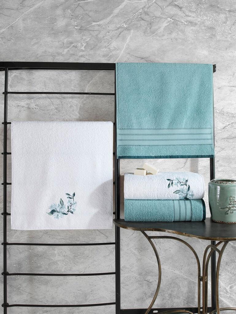 L'essentiel Maison Hammam Seti set ručnika, 4 komada, plava i bijela