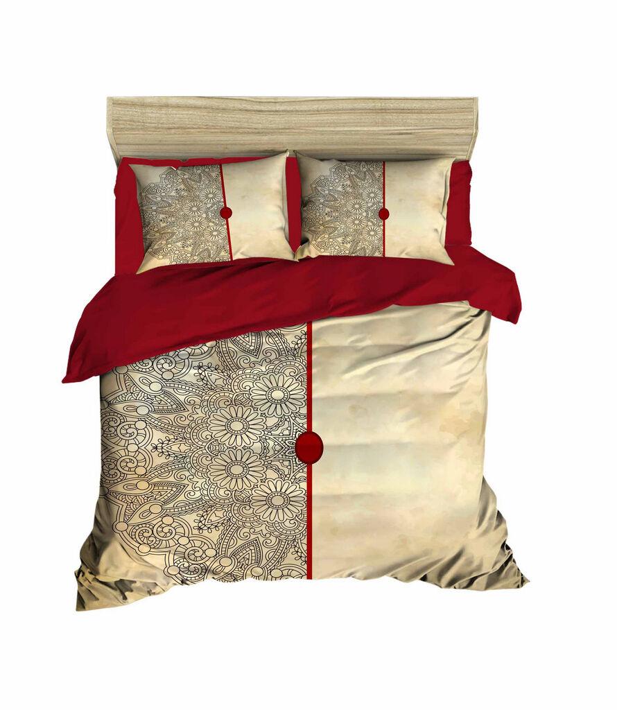 L'essentiel Maison set posteljine 465, 200x220cm, bež-crvena