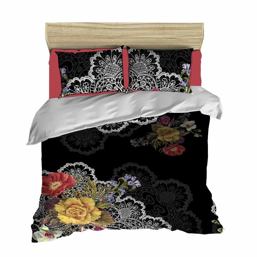 L'essentiel Maison set posteljine 115, 160x220cm, crna