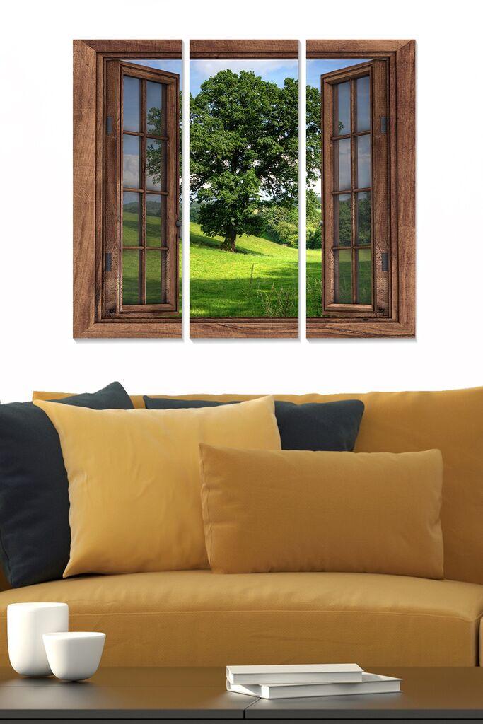 Wallity Dekorativna slika MDF2994497, 70x50cm, 3 dijela