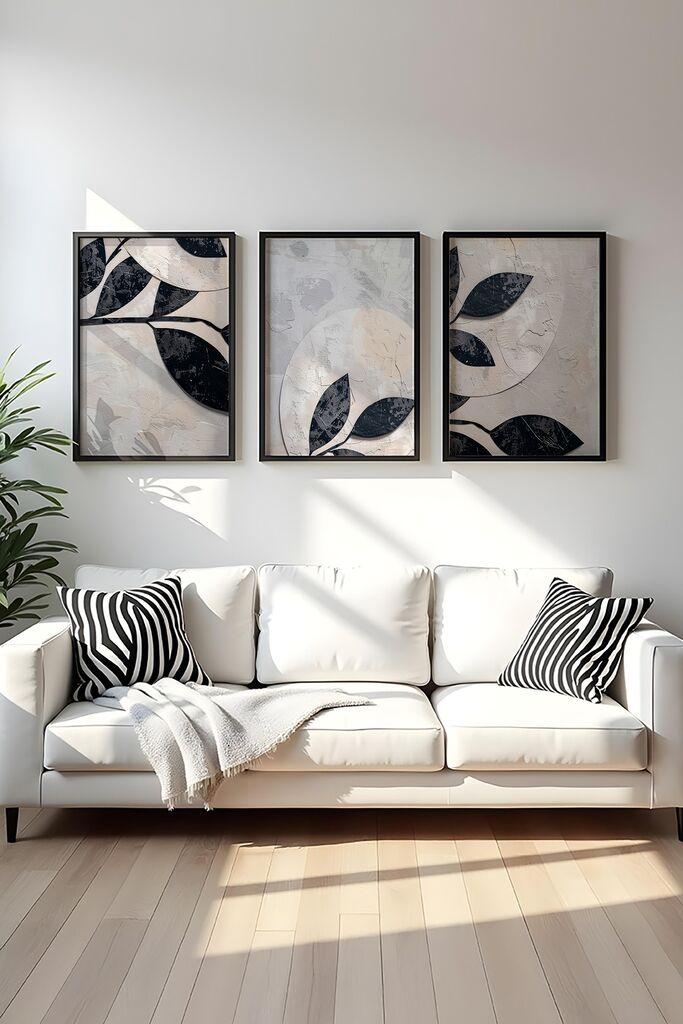 Wallity Uramljena slika Huhu466S, 50x70 cm , 3 dijela