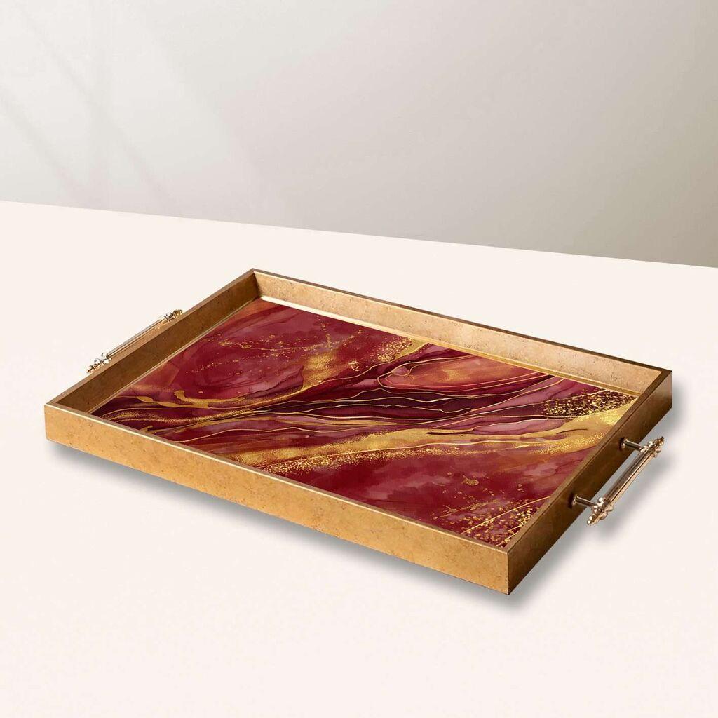 Aberto Design poslužavnik TPEA10021 50 x 29 x 3,5 cm, šareni