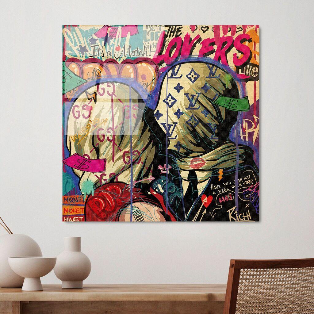 Wallity Slika od kaljenog stakla 50x50cm