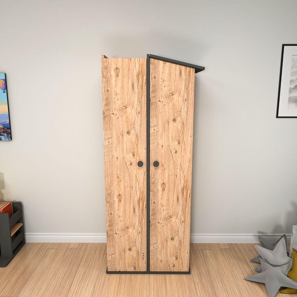 Hanah Home Ormar Valerin, 72x179,8x45,3 cm, Smeđa