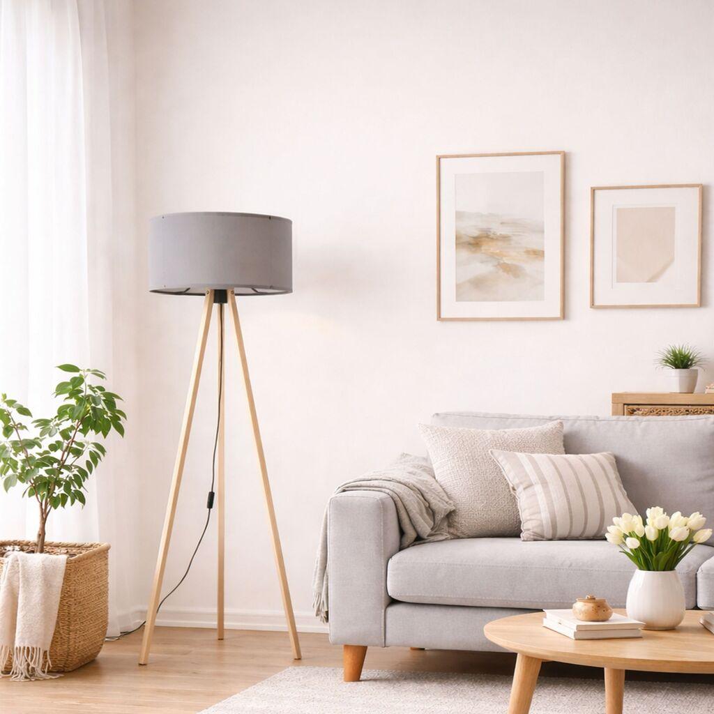 Opviq podna lampa Ayd 1522, siva