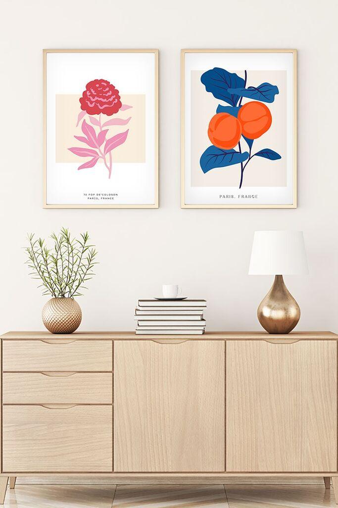 Wallity Uramljena slika Huhu172, 50x70 cm , 2 dijela