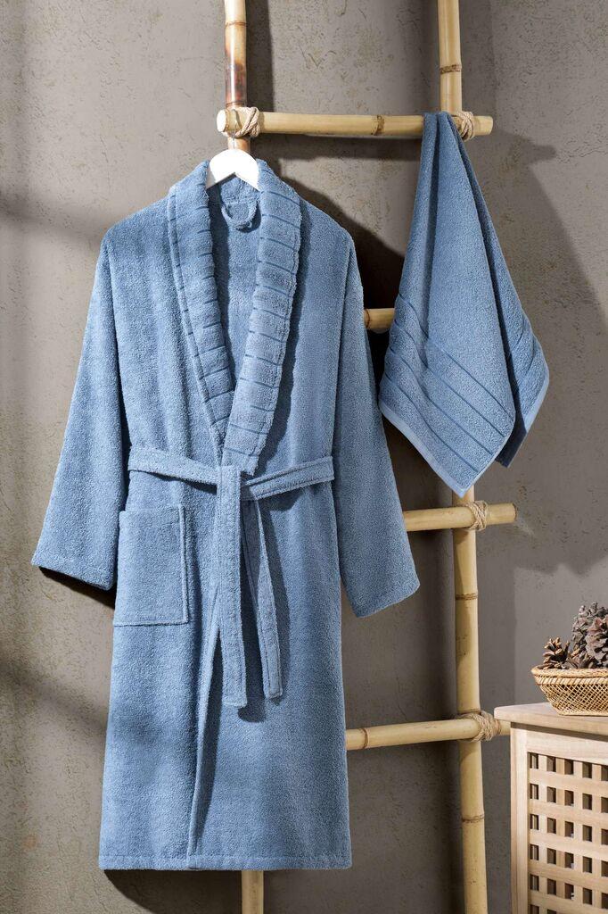 L'essentiel Maison Set Bademantil s ručnikom Carla, Indigo