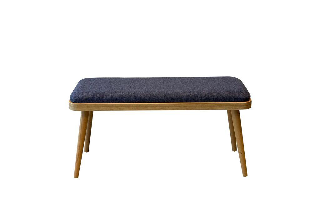Hanah Home Klupa Vina Mini 0701, 90x46x33 cm, Tamnoplava