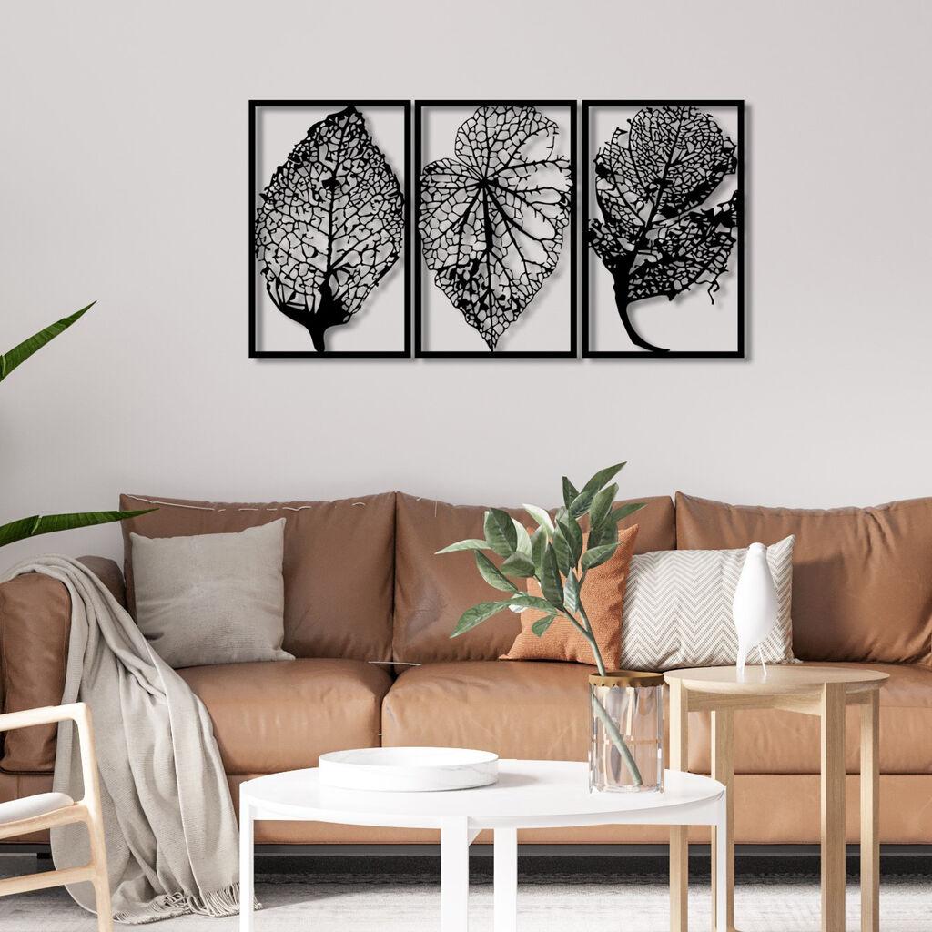 Wallity Saya zidna dekoracija, 115x60cm, crna